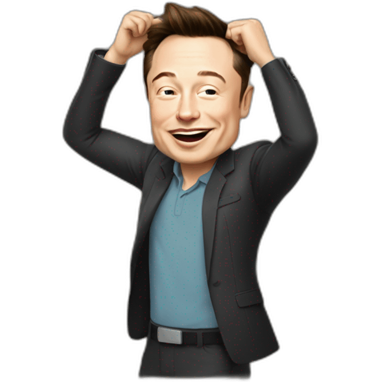 Elon musk qui dab emoji