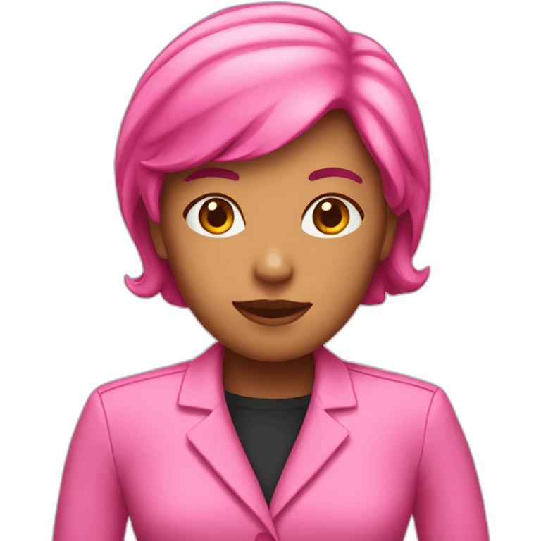 pink woman suit emoji