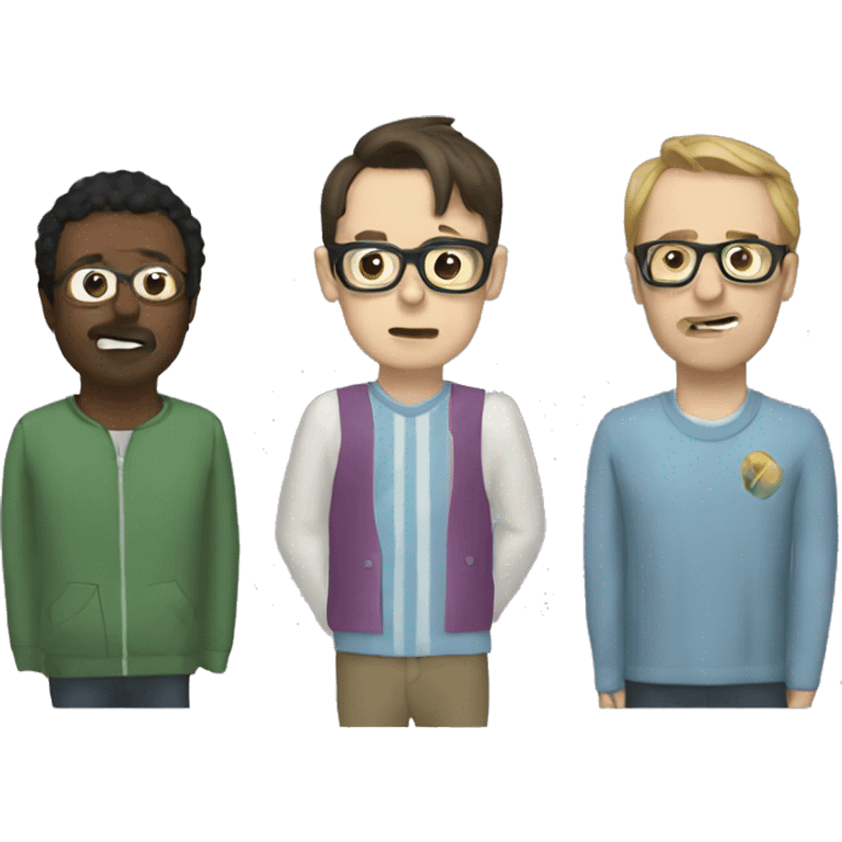 Four guys Weezer emoji