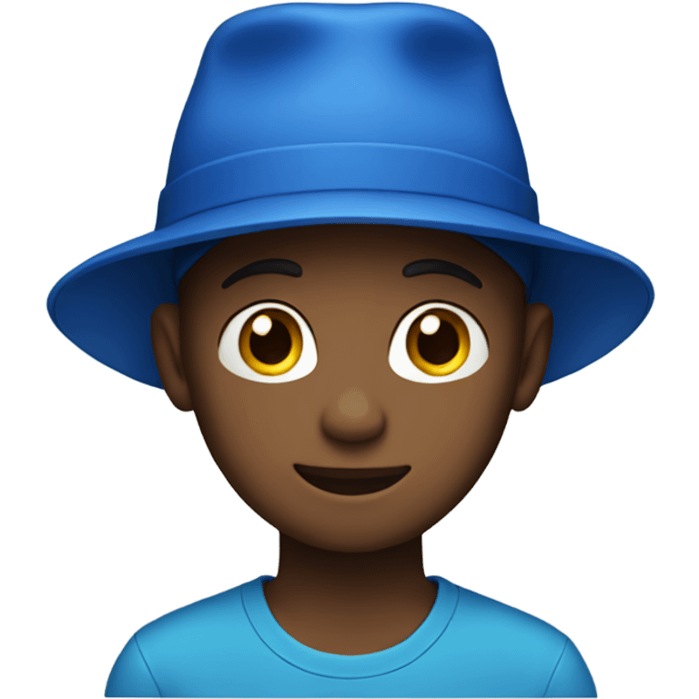 Boy with a blue hat emoji