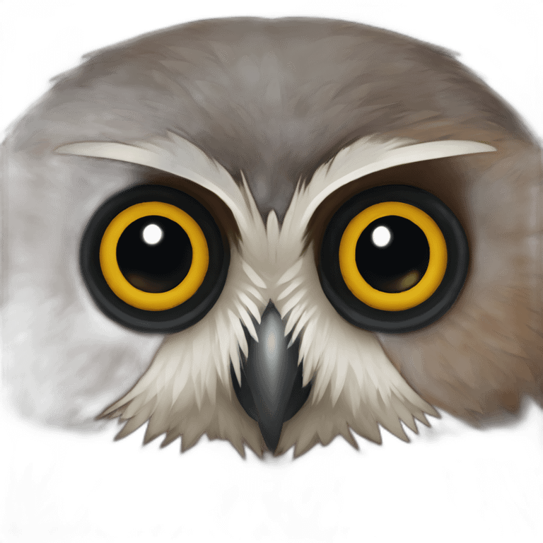 brown Strix uralensis emoji