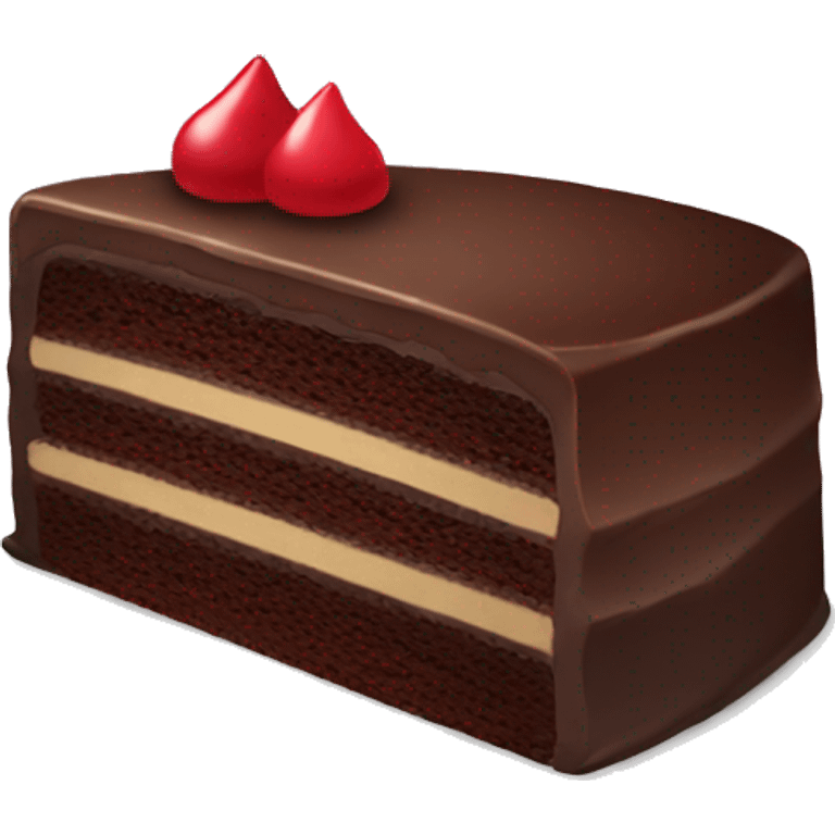 Chocolate cake ( one slice ) cute emoji