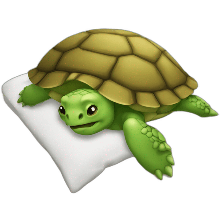 Tortue qui dort emoji