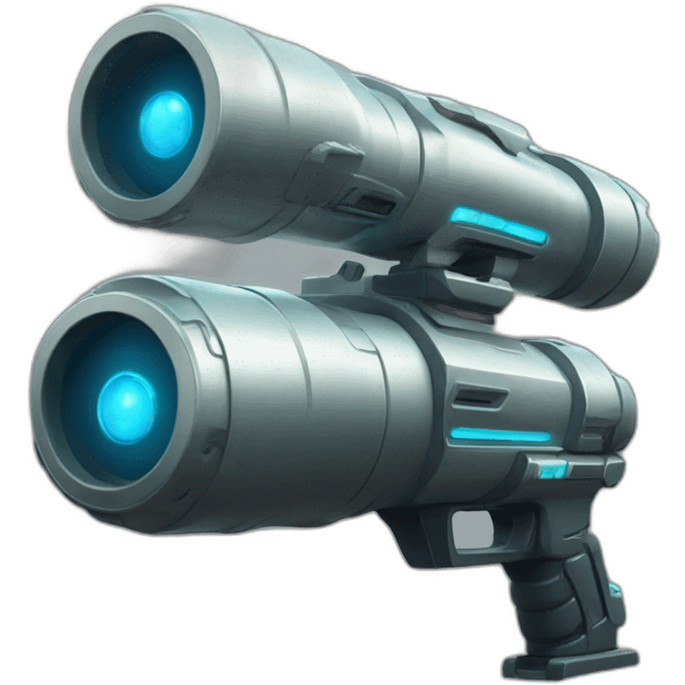 futuristic Gamma Ray bazooka sci-fi emoji