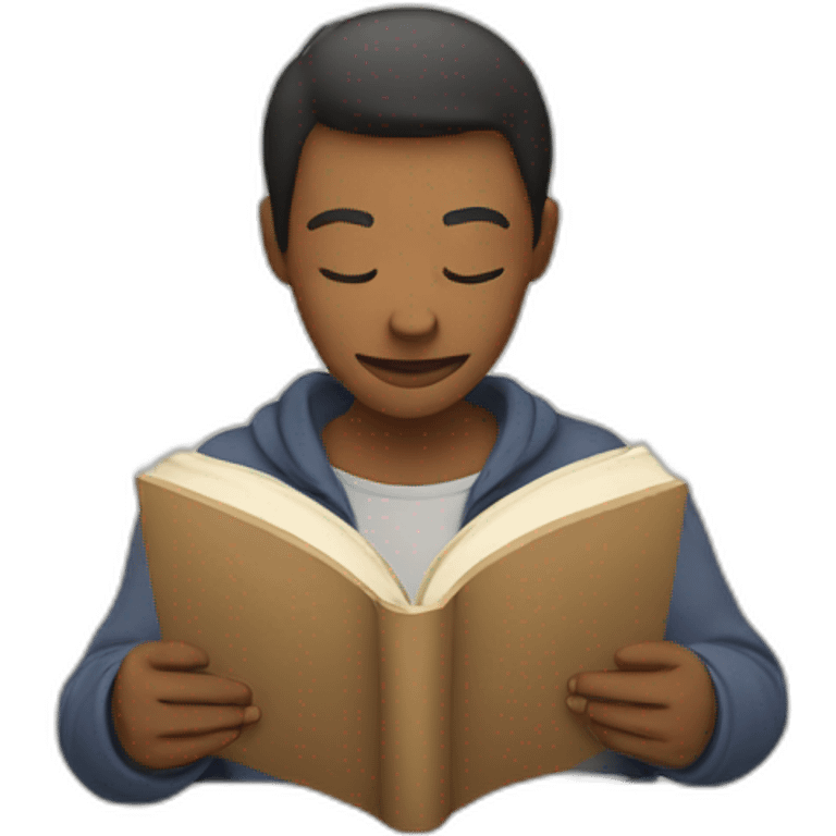 a person reading emoji