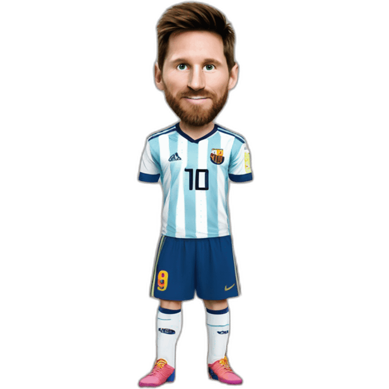 Messi en una casa emoji