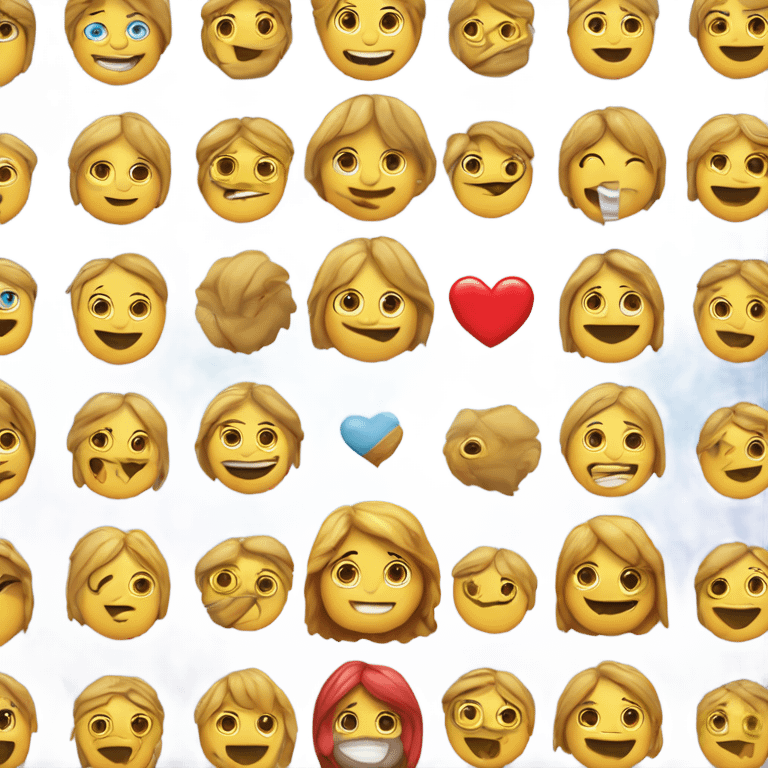 Corazón con muchos brillos emoji