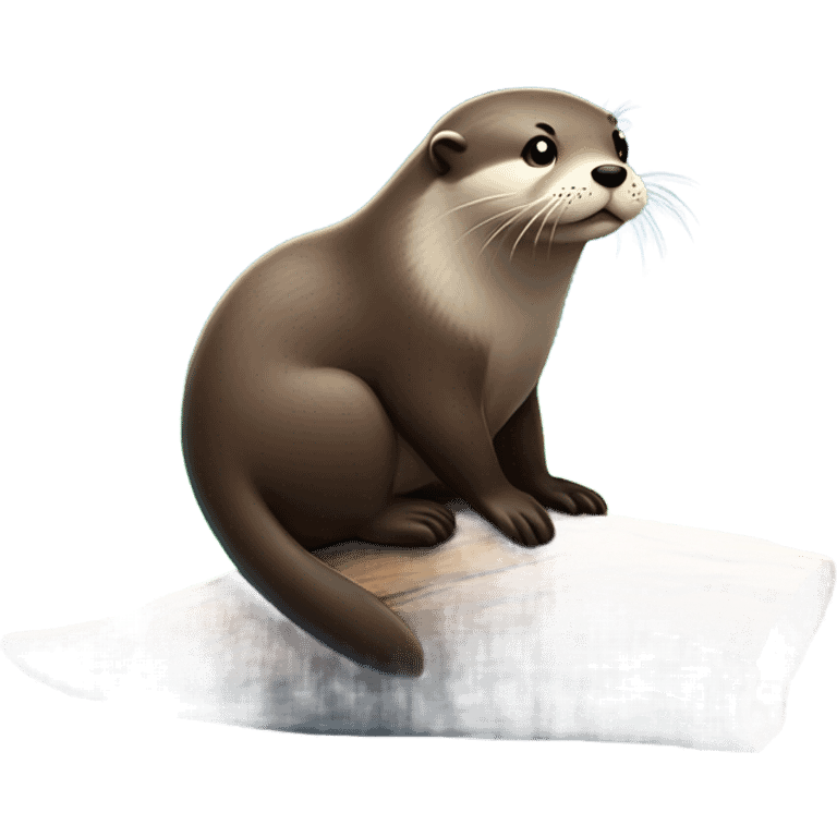 Otter watching fireworks  emoji