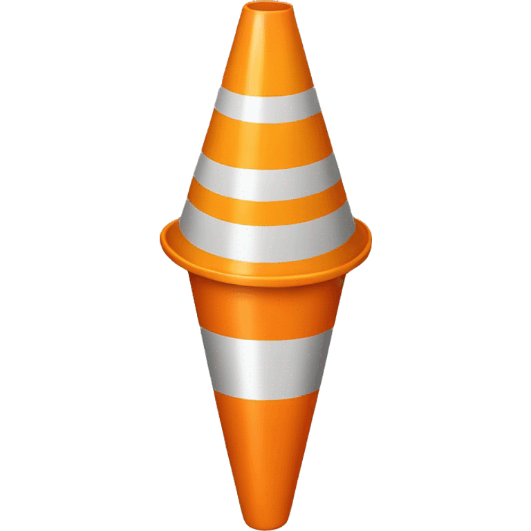 Construction cone hat  emoji