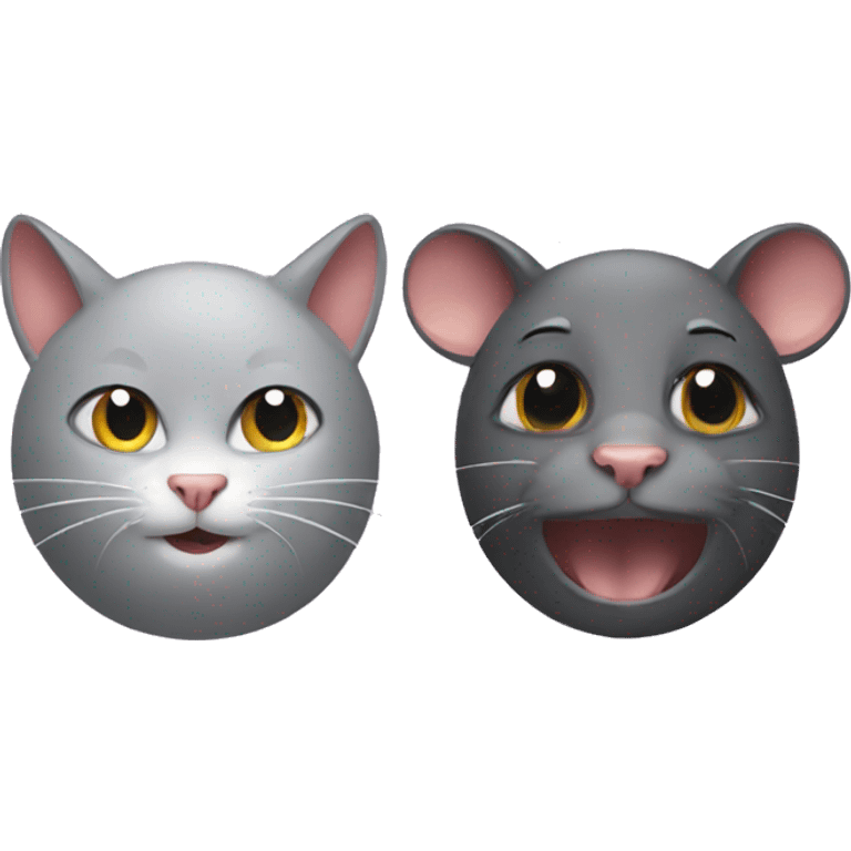 cat and rat  emoji