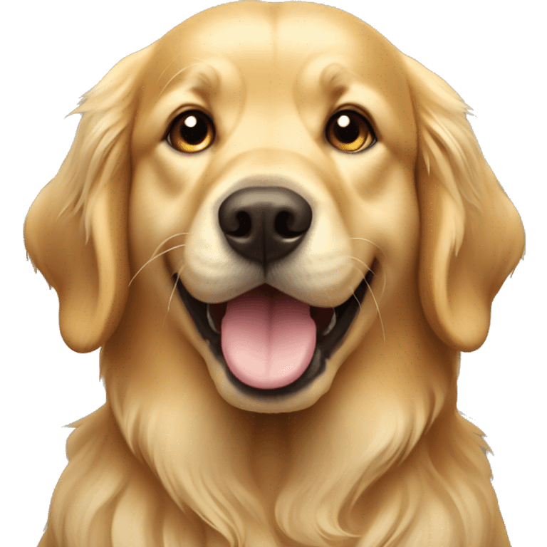 golden retriever dog emoji