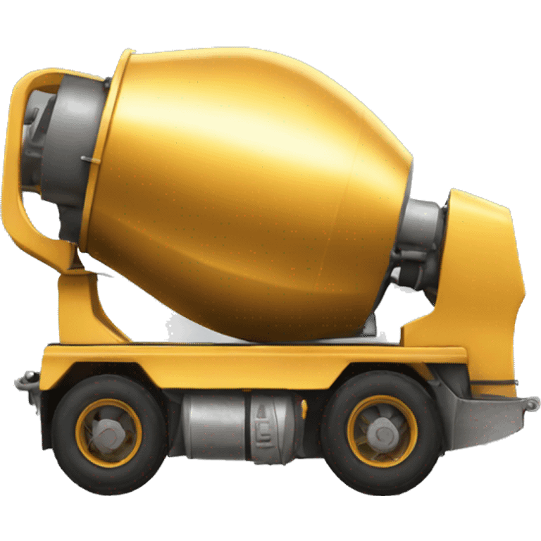 golden cement mixer  emoji