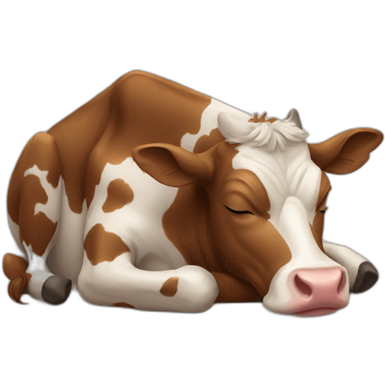 cow-sleeping emoji