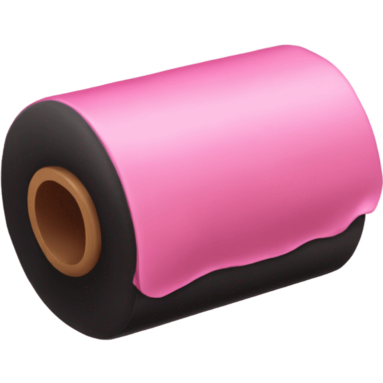 Black pink Roll emoji