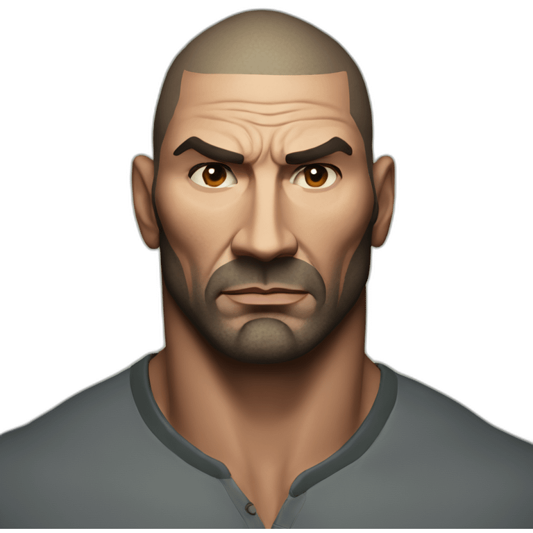 actor dave bautista serious emoji