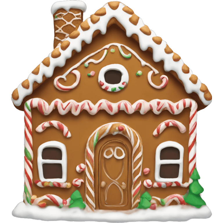 gingerbread house emoji