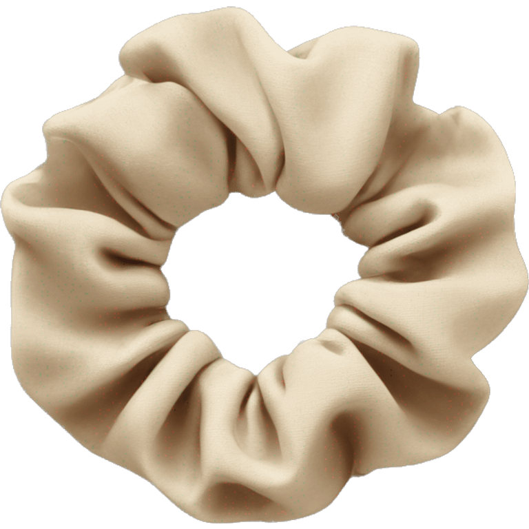 Beige scrunchie  emoji