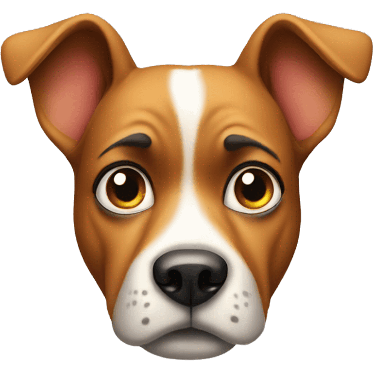 a dog being suspicious emoji