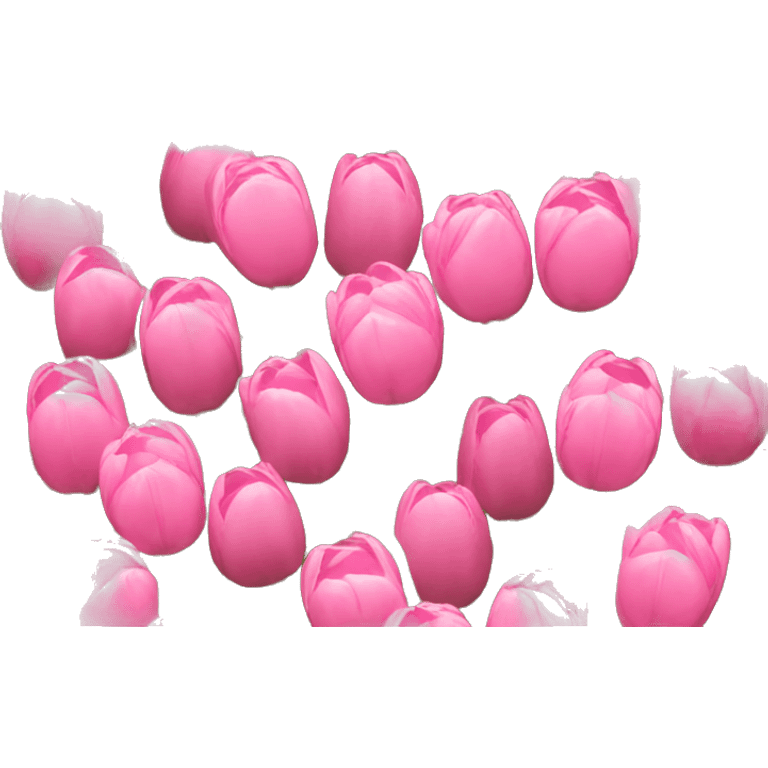 cute pink tulips emoji