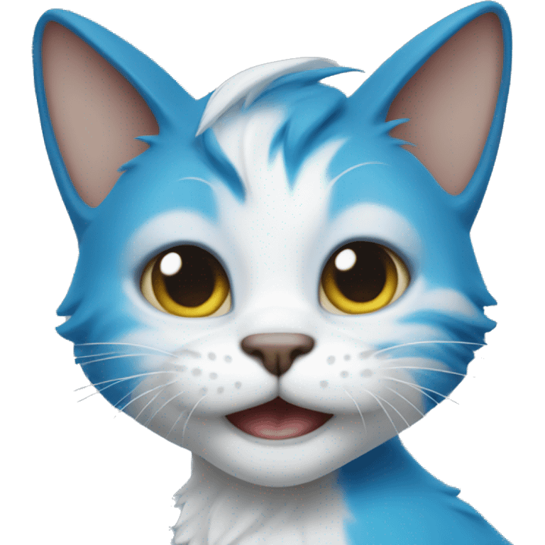 Smurf cat emoji