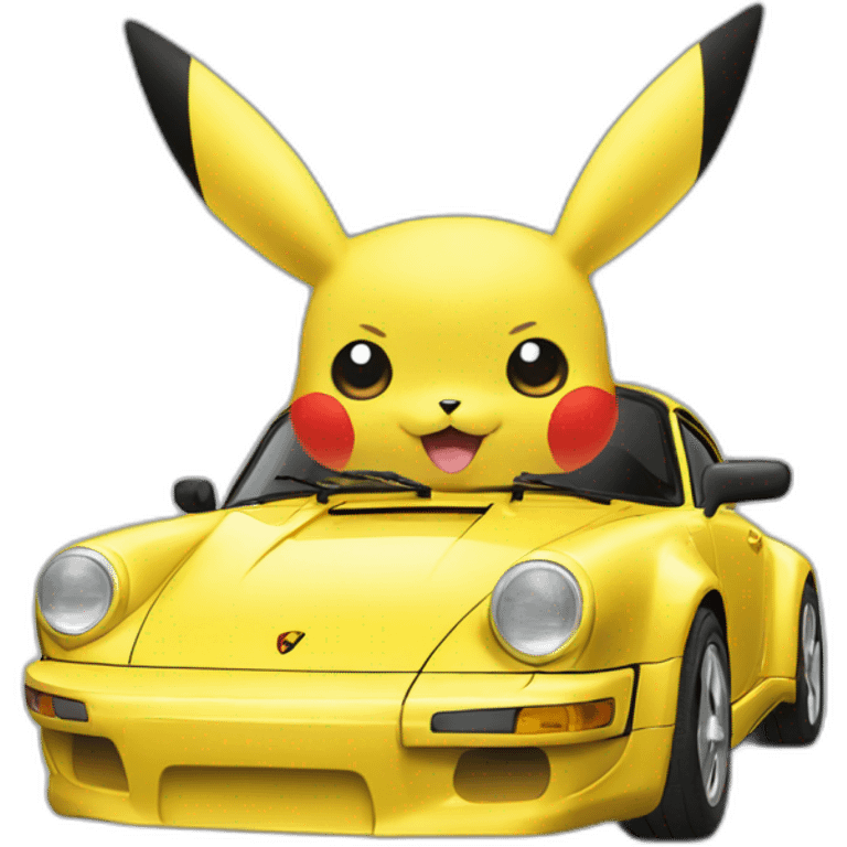 Pikachu Porsche  emoji