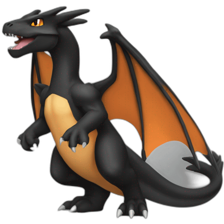 Black Charizard emoji