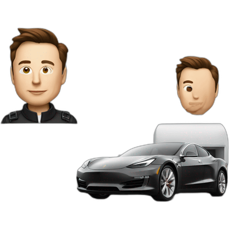 Elon Musk qui travaille chez Macdonald emoji