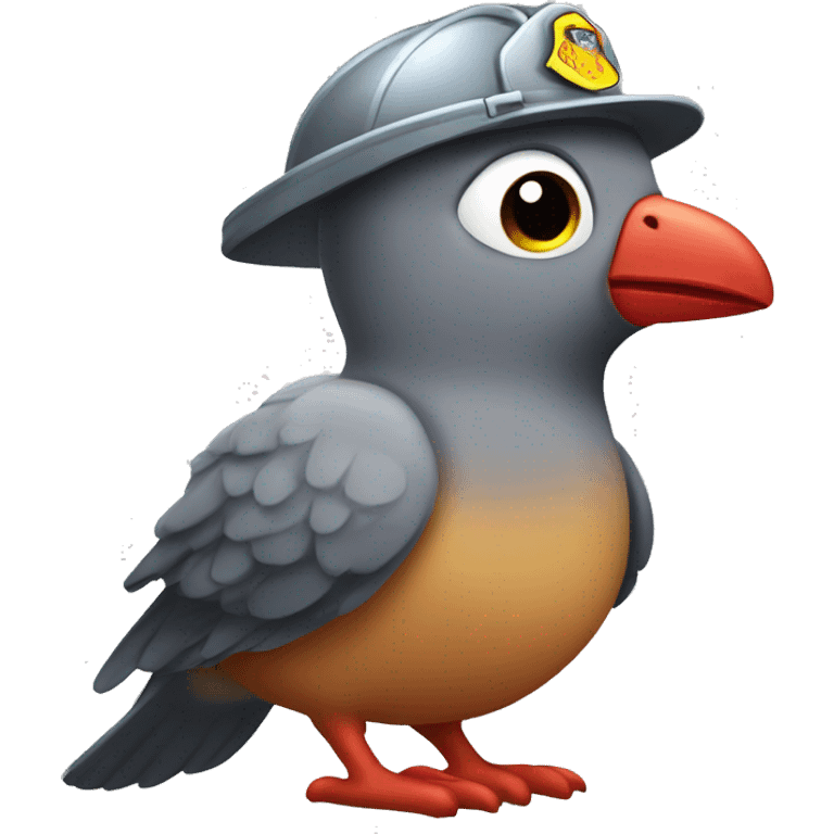 fireman pigeon emoji