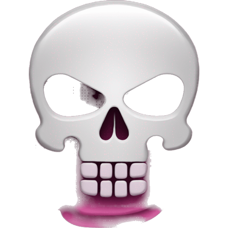 skull punisher icon stamp pink color pill emoji