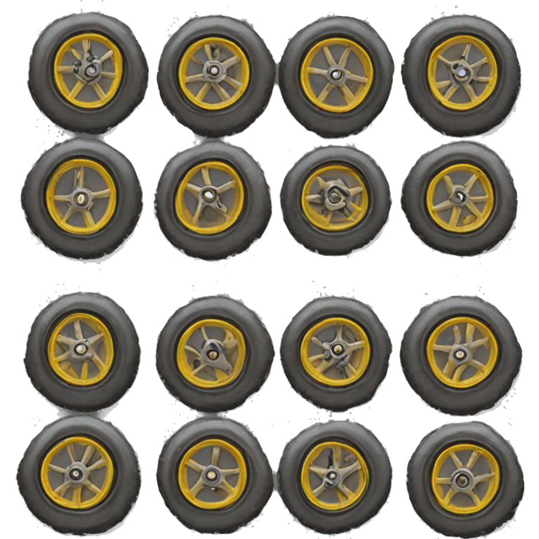 lots of wheels emoji