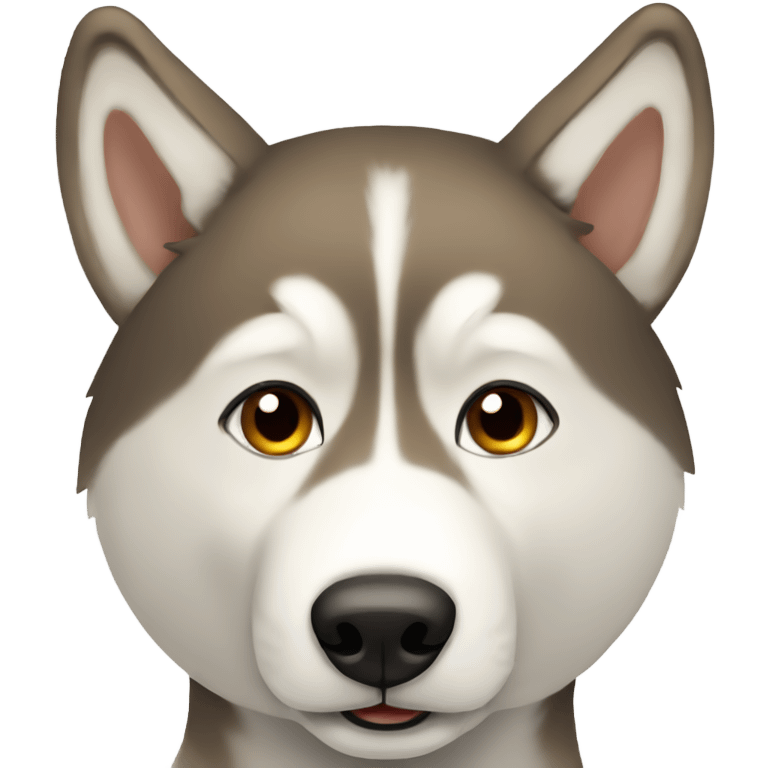 Tan husky emoji