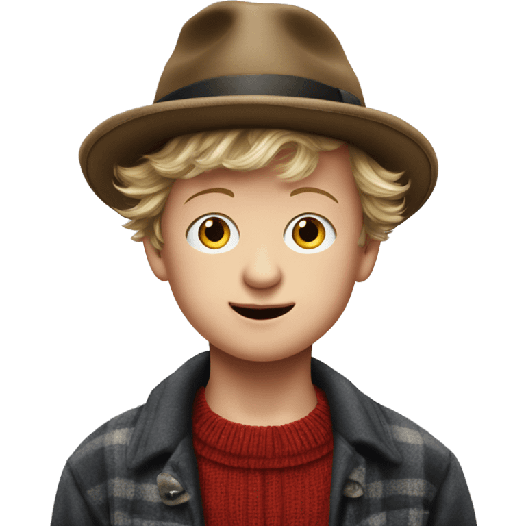 boy in hat looking at viewer Brenda Fricker movie home alone realistic emoji