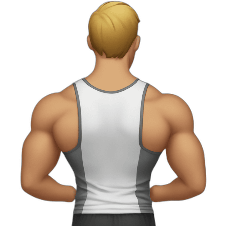 gym bro back view emoji