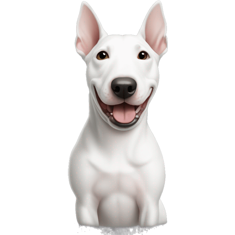 grey var with a bullterrier beside emoji