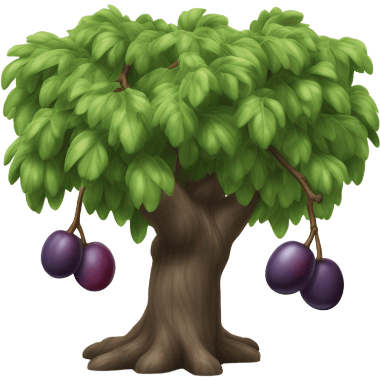 Plum tree emoji