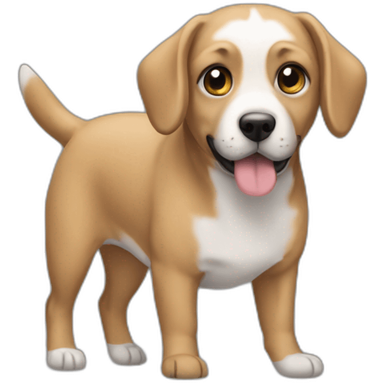 forget what you know. make a realistic dog emoji