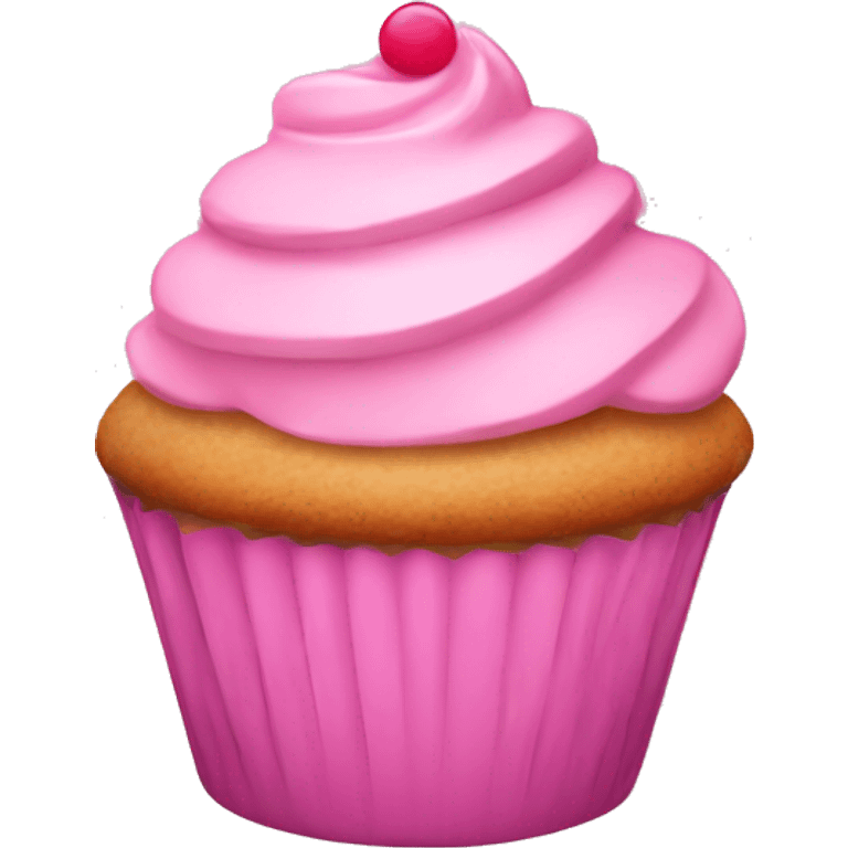 Cute pink cupcake emoji