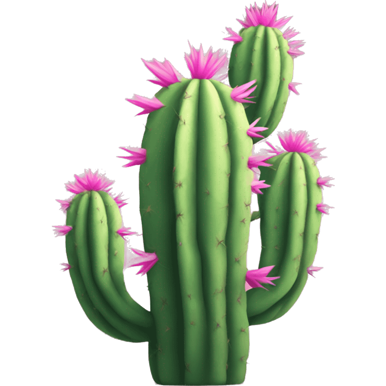 Pink cactus  emoji