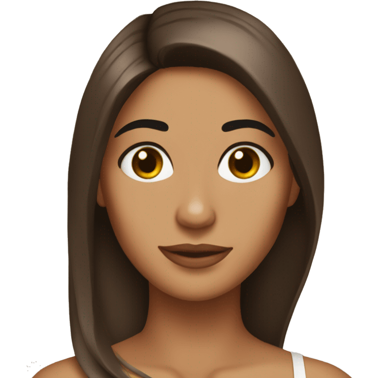 Hot brown hair brown eyed latina  emoji