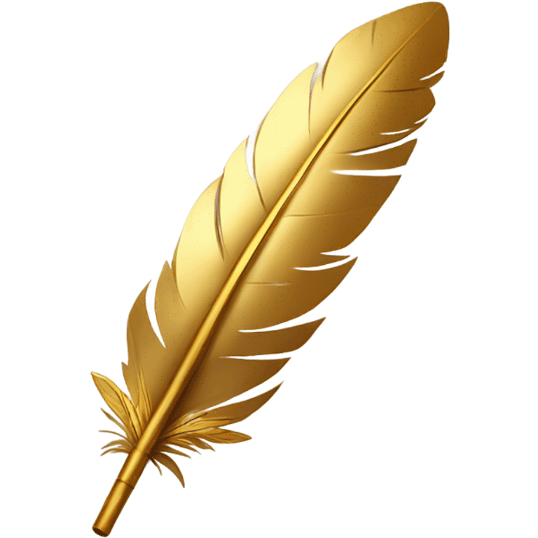 Golden quill  emoji