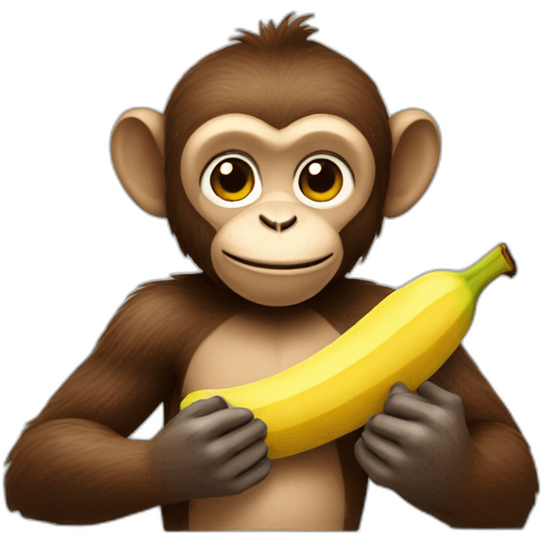 monkey holding banana emoji