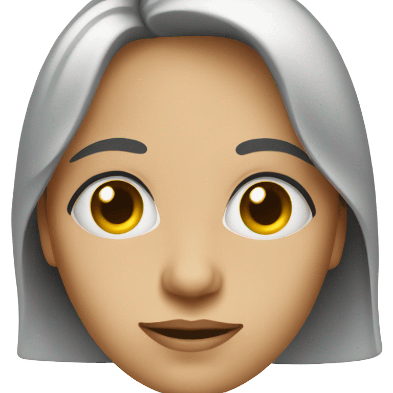 A woman that has eyes really far apart emoji