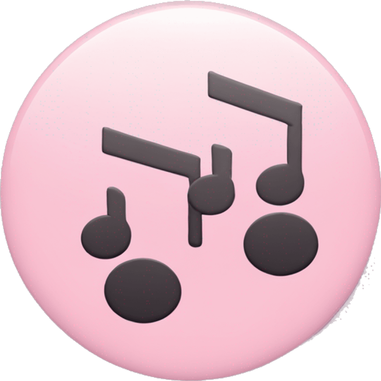 The music app spotify logo in pastel pink emoji