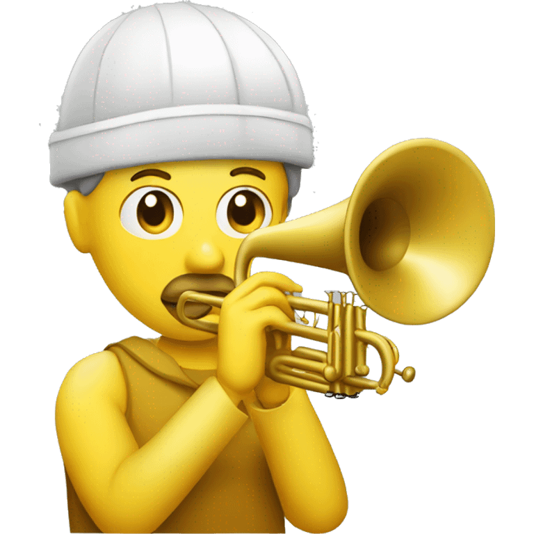 yello face trumpeter emoji