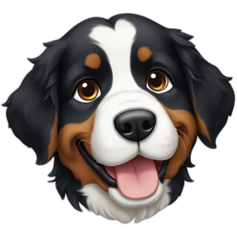 Bernese puppy dog emoji