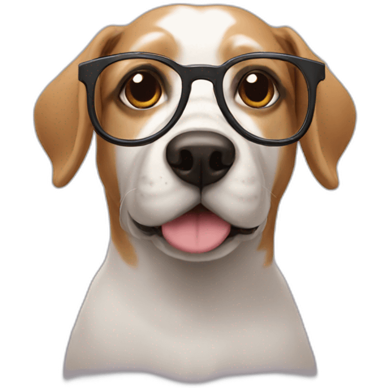 dog-glasses emoji