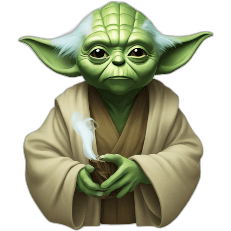 Yoda smoke emoji