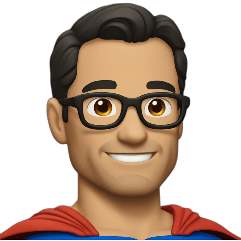 superman without glasses emoji