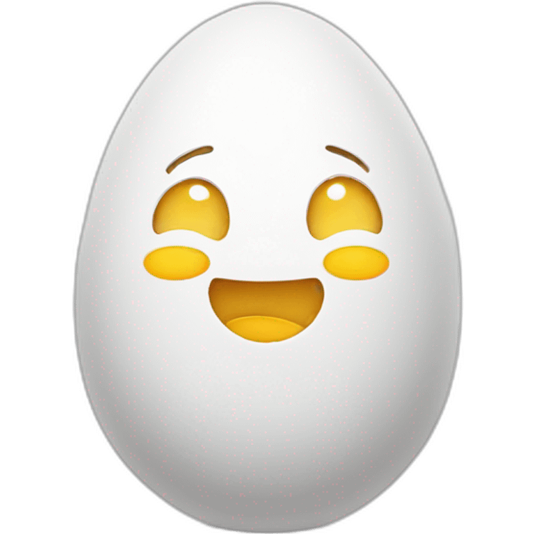 egg smiling emoji