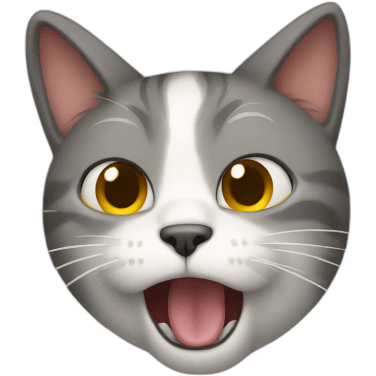 depressed cat screaming emoji